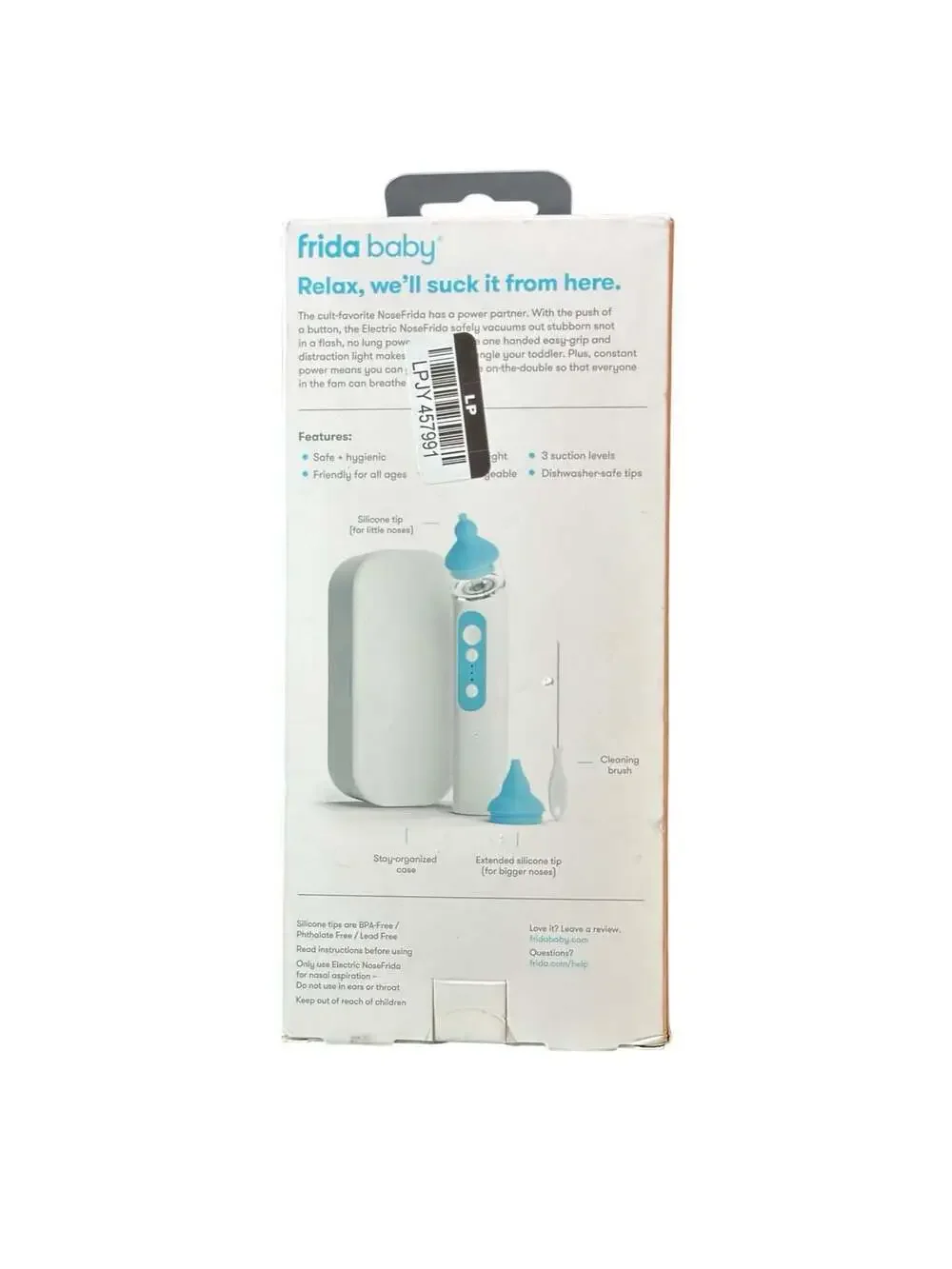 Frida Baby Electric NoseFrida Nasal Aspirator Snot sucker-White